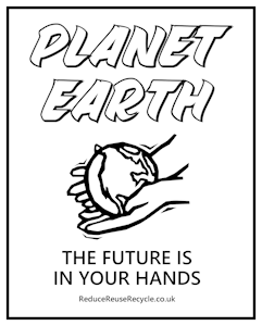 Planet Earth The Future Is In Your Hands Colouring Picture